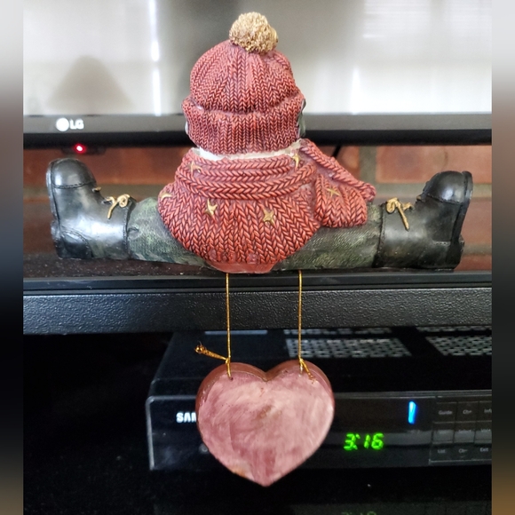 Christmas Decor Santa And Snowman Hanging Shelf Sitter Figurines CMI/HENTON Set - Picture 6 of 9